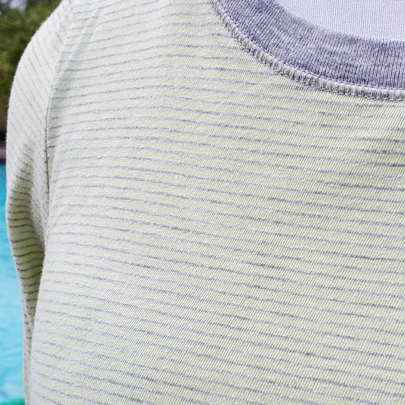 Mossimo striped long sleeve shirt sz M, gray/green - Picture 11 of 16